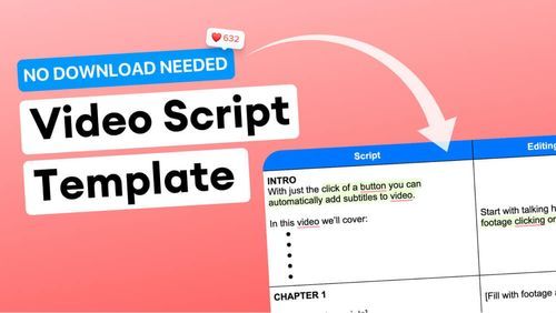 How to Write a Video Script Like a Pro Using This Free Video Script Template