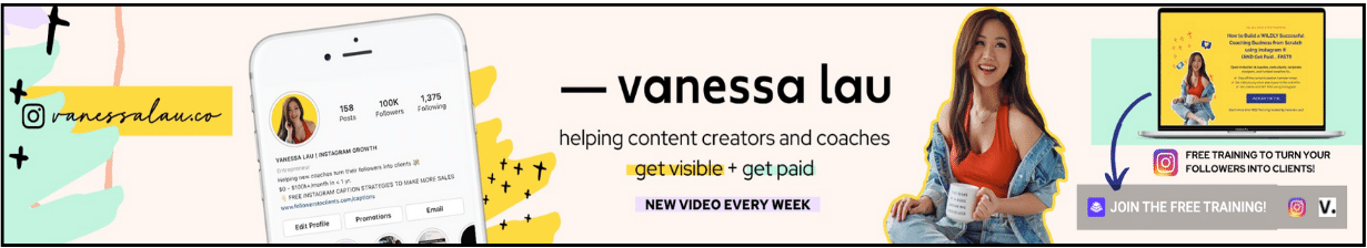 youtube banner example for vanessa lau's youtube channel