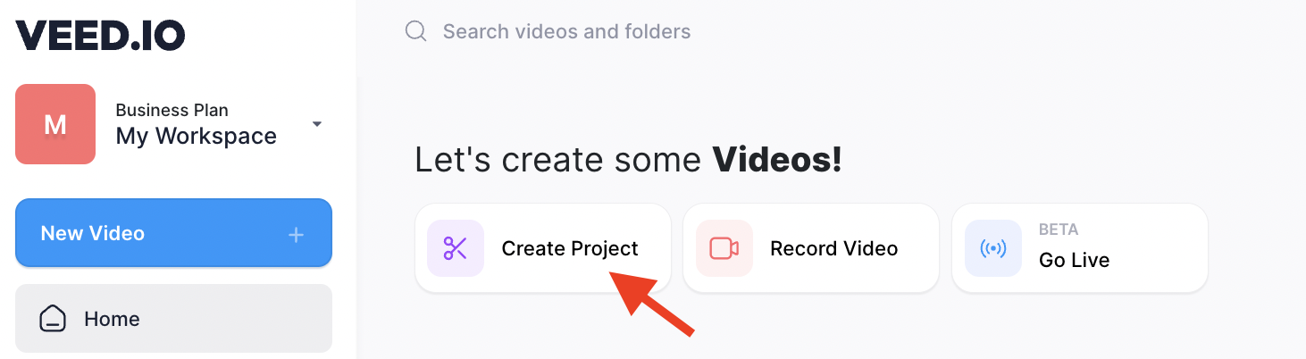create a video with veed