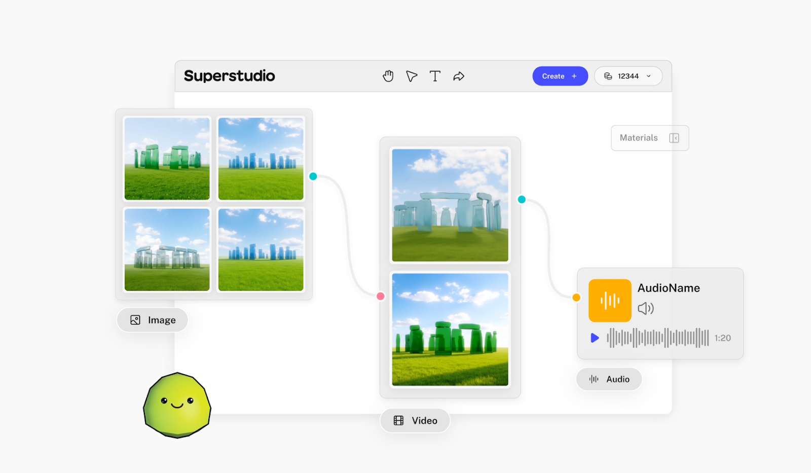 View of Kaiber AI's Superstudio