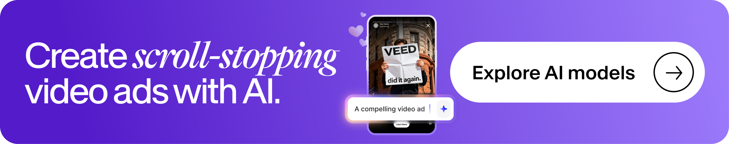 advertisement examples created with AI