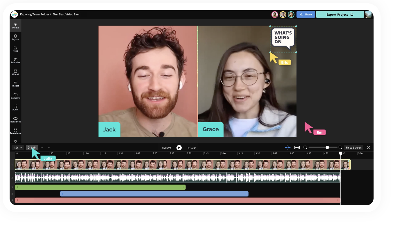 Kapwing video editor