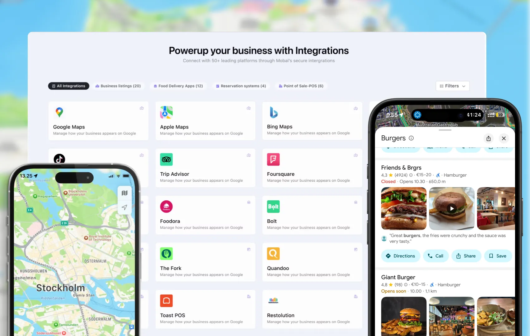 “Mobal dashboard for managing Google Business Profiles across multiple locations”