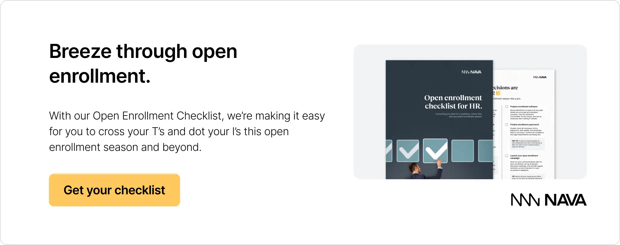 Breeze through open enrollment with our OE checklist.