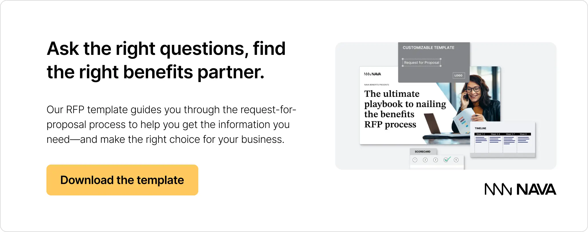 Ask the right questions, find the right benefits partner. Download our RFP template.