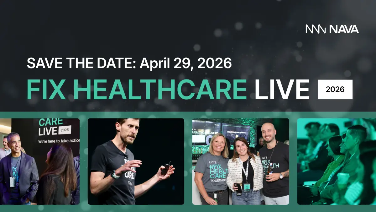 Save the date for Fix Healthcare Live on April 29, 2026 in San Francisco, CA.
