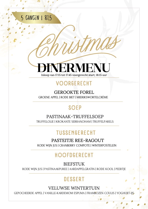 Lunch menu kerst 4 gangen