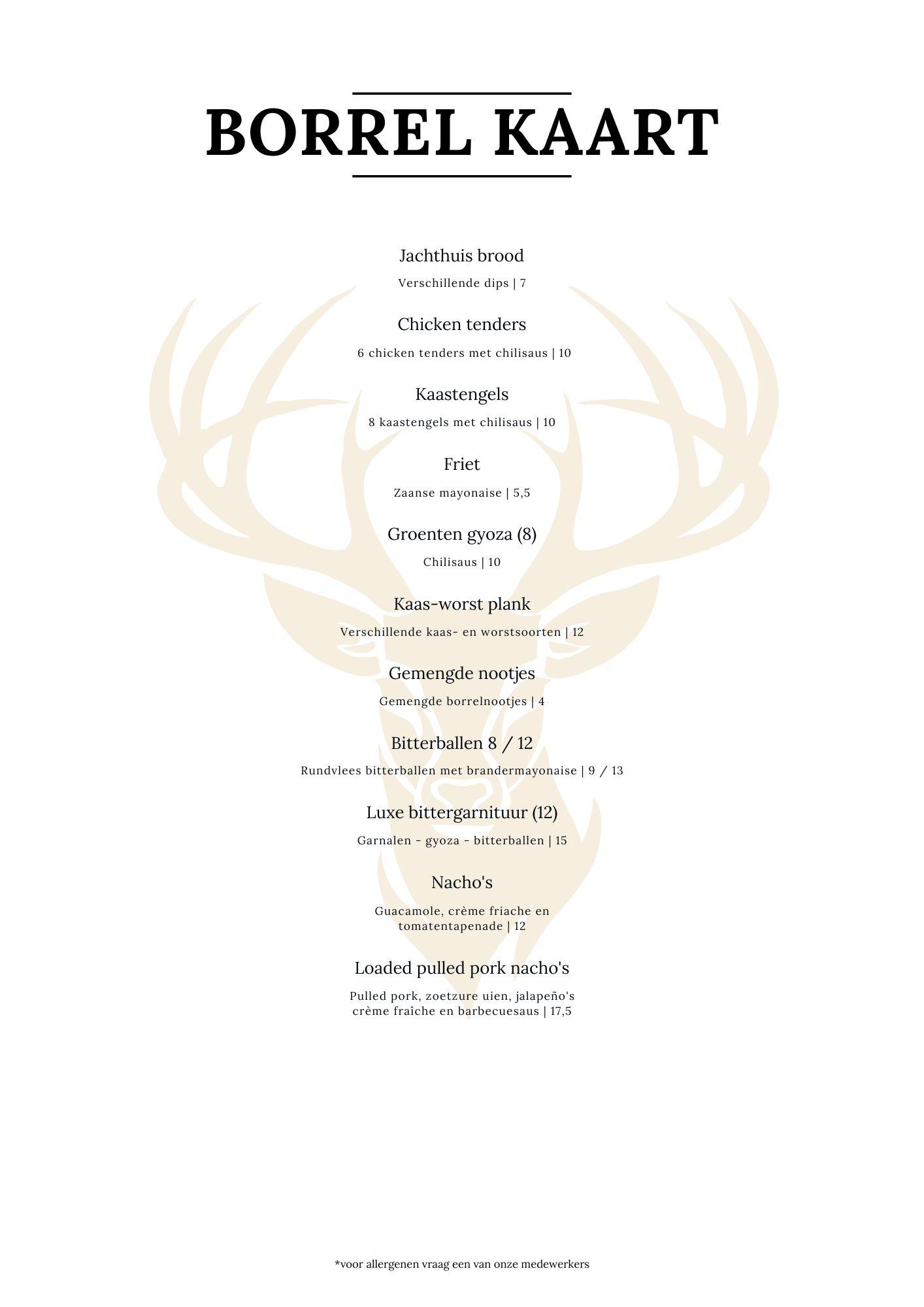 Borrelkaart