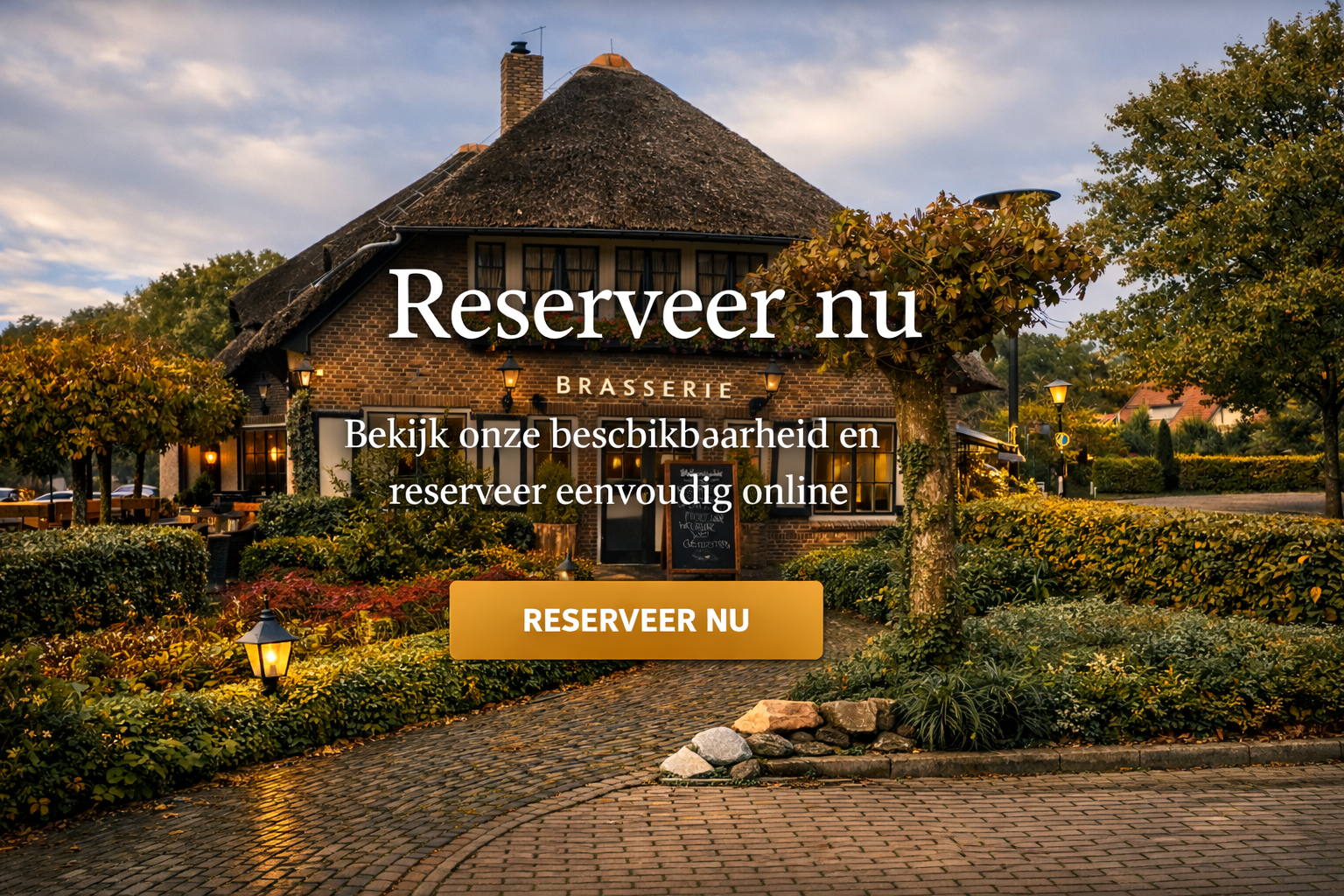 Reserveer je tafel bij Brasserie Het Jachthuis