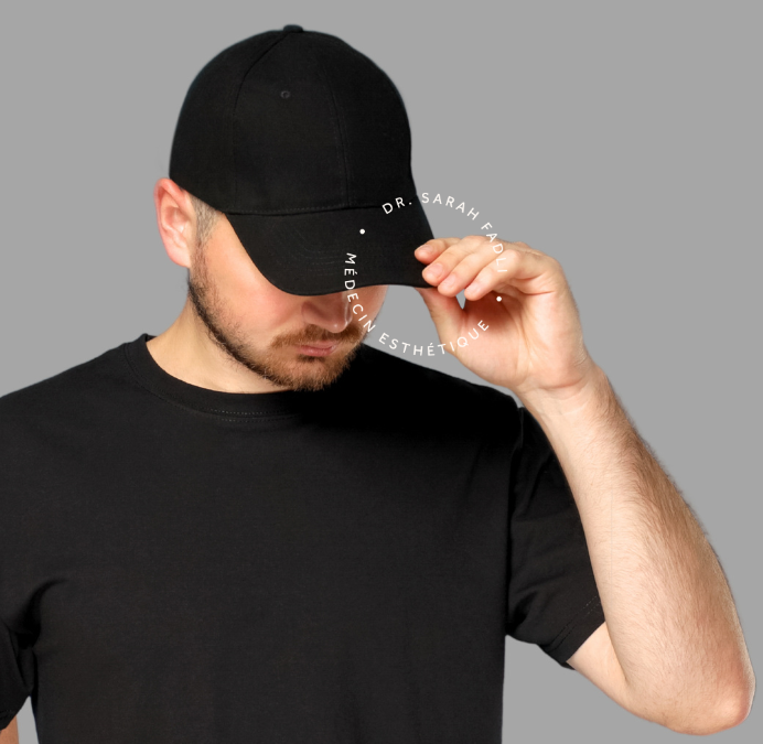 Casquette portée homme