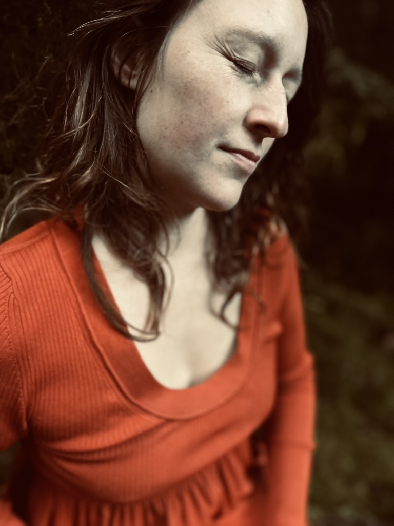 image of laura reichard closed eyes