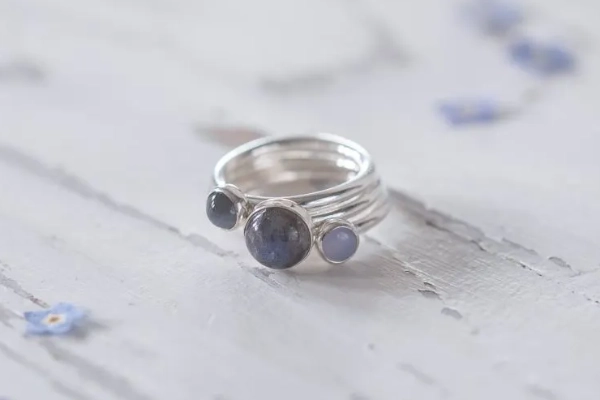Saltmarsh Skies Stacking Rings