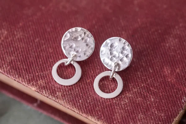 Hammered Faith Earrings