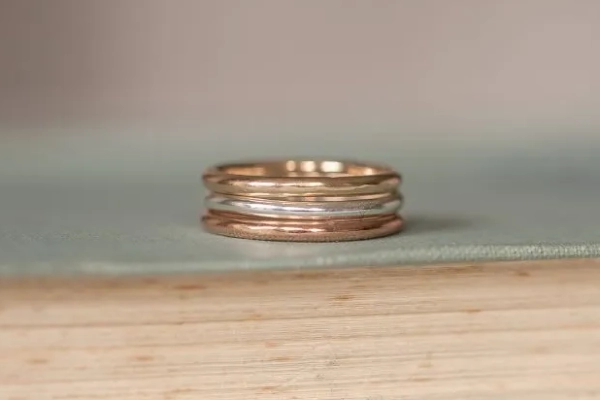 Gold Stacking Ring Set