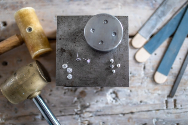 I am very much looking forward to welcoming you to a shot plate stud earring workshop at my jewellery shop in Fakenham.