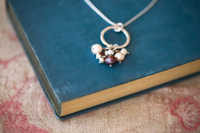 Gathered Pearl Necklace