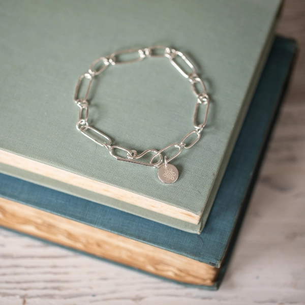 Silver Paperclip Bracelet