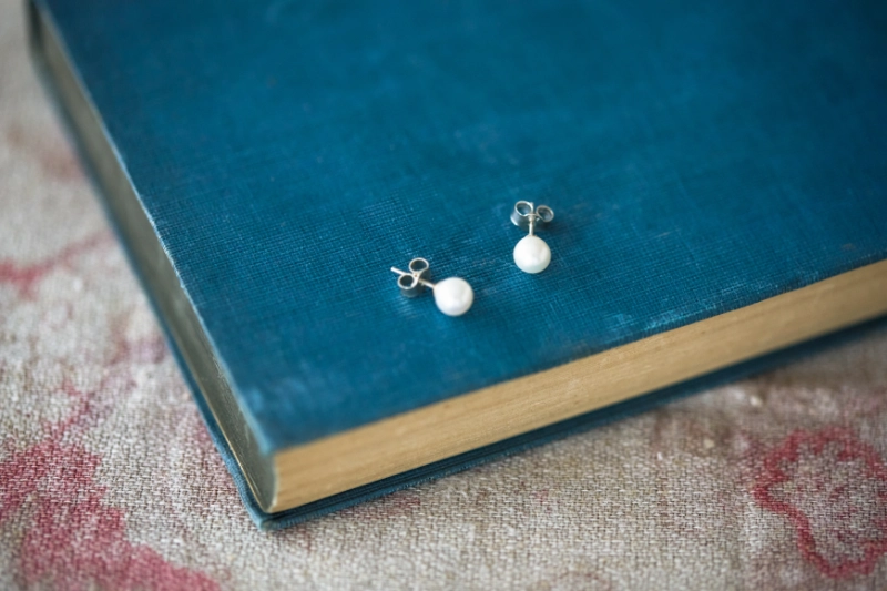 Freshwater cultured pearl stud earrings with sterling silver posts. Simple, timeless earrings for everyday wear, weddings and special occasions.