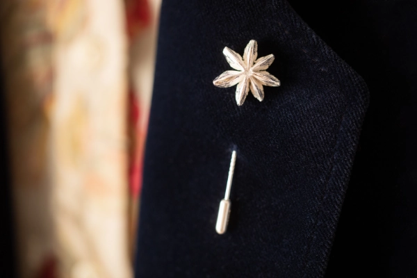Sterling silver star anise pin, cast from a real spice found in my mum’s cupboard. A unique piece, handmade in Norfolk and gift wrapped with care.