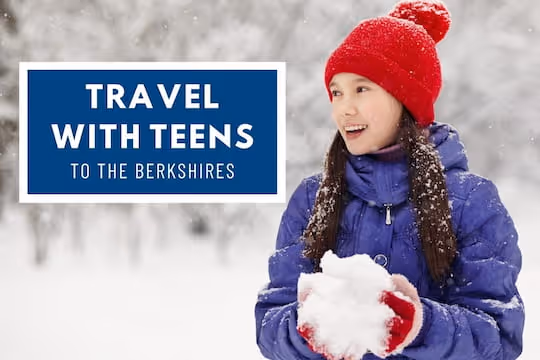 Travel With Teens to the Berkshires - Teenager girl having fun with snow