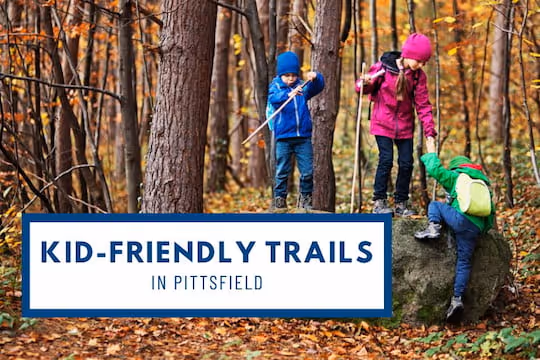 Kid-Friendly Trails in Pittsfield - Kids on a hike