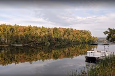 boat on a lake