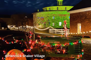 Hancock Shaker filled with lights