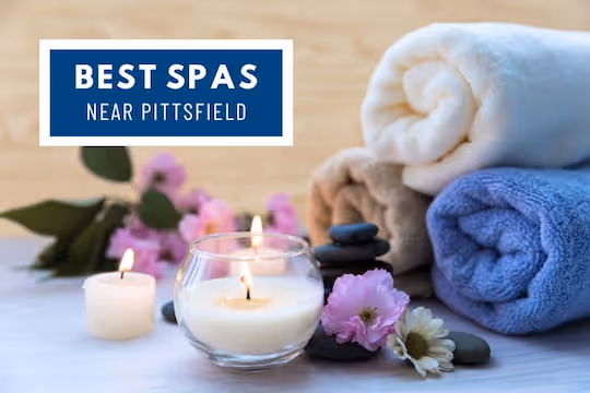 Best Spas Near Pittsfield - Spa setting with candles and towels