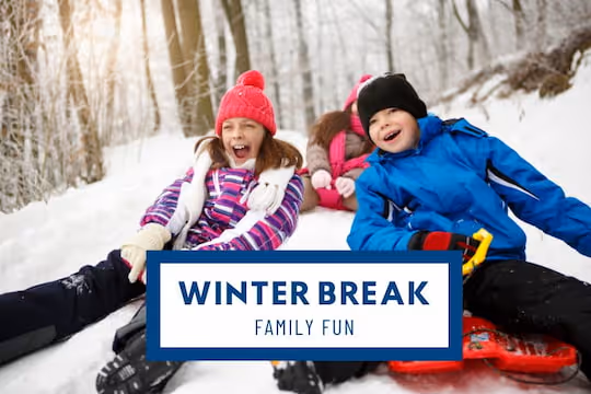 Family Fun Ideas for Winter Break in Pittsfield - Kids having fun in the snow