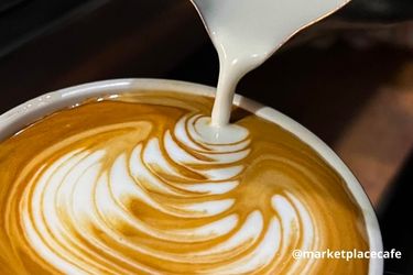 Coffee art from Marketplace Kitchen