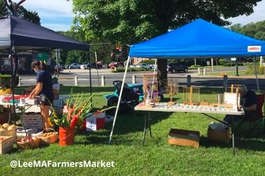 Jewelry stand at Lee Farmer's Market