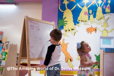 Kids having fun at the museum