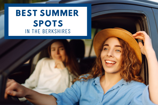 Best Summer Spots in the Berkshires - Women in the car ready for a trip