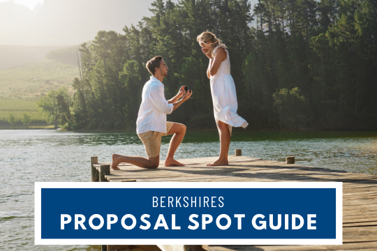 Berkshires Proposal Spot Guide - Man proposing to a woman