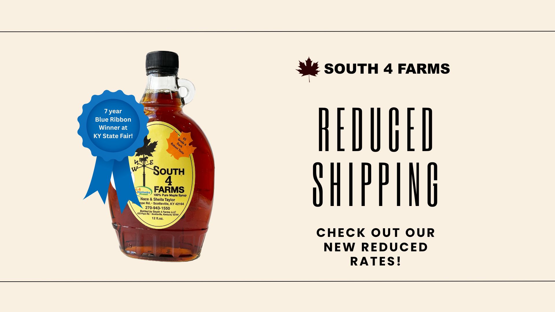 Reduced Shipping Rates