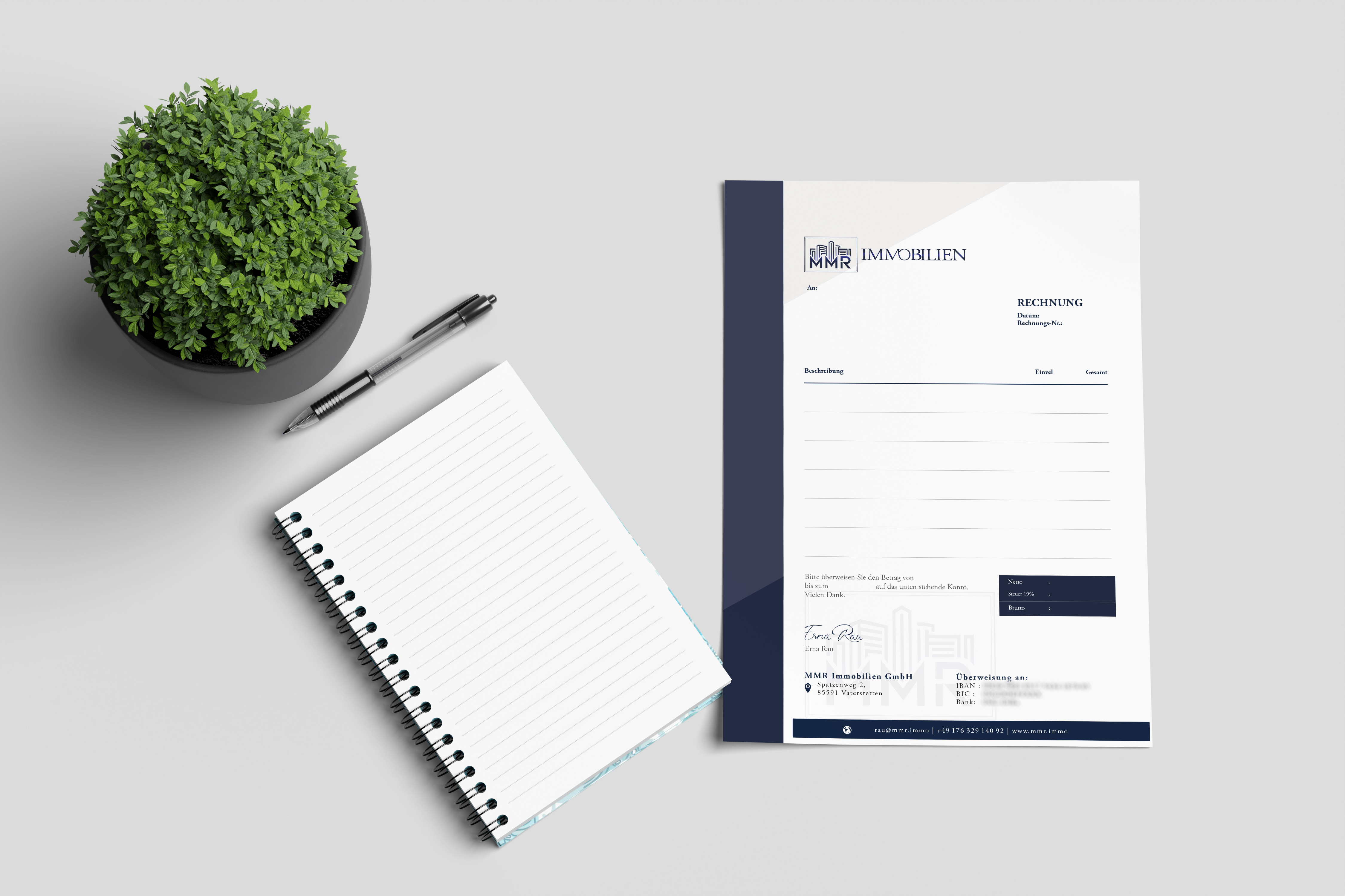 Briefpapier für MMR Immobilien
