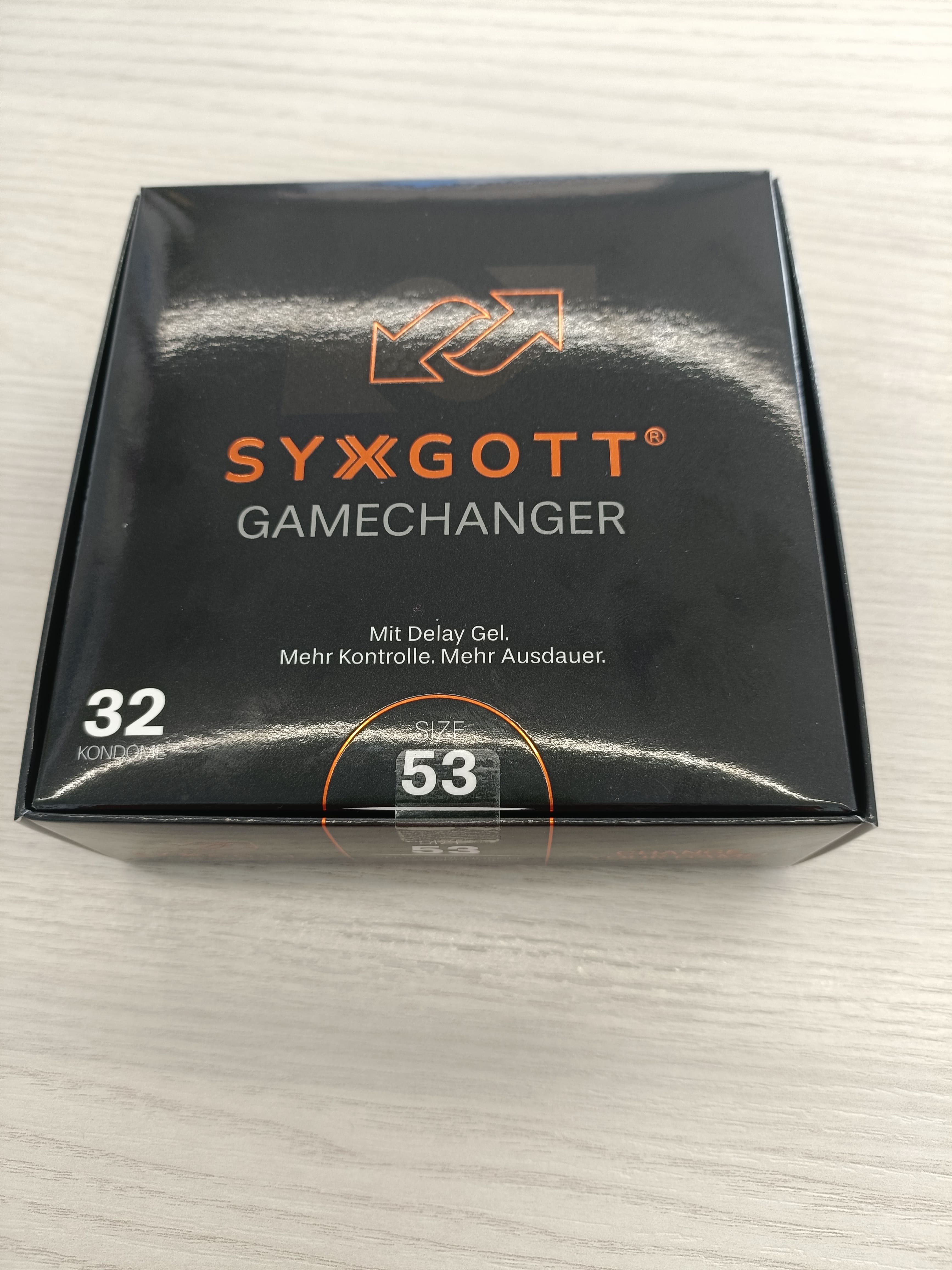 Draufsicht der syxgott Gamechanger Verpackung
