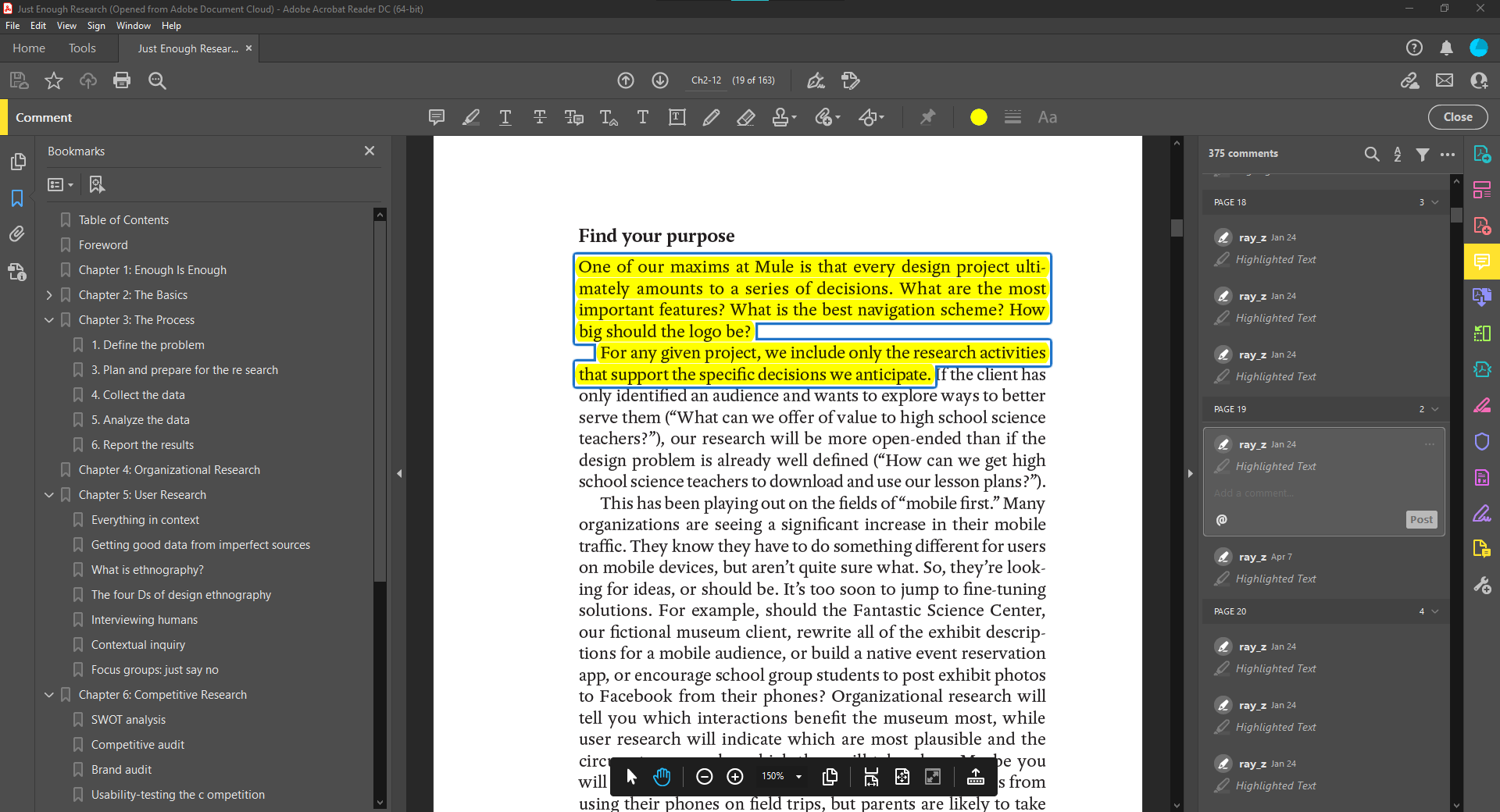 Adobe Acrobat's UI