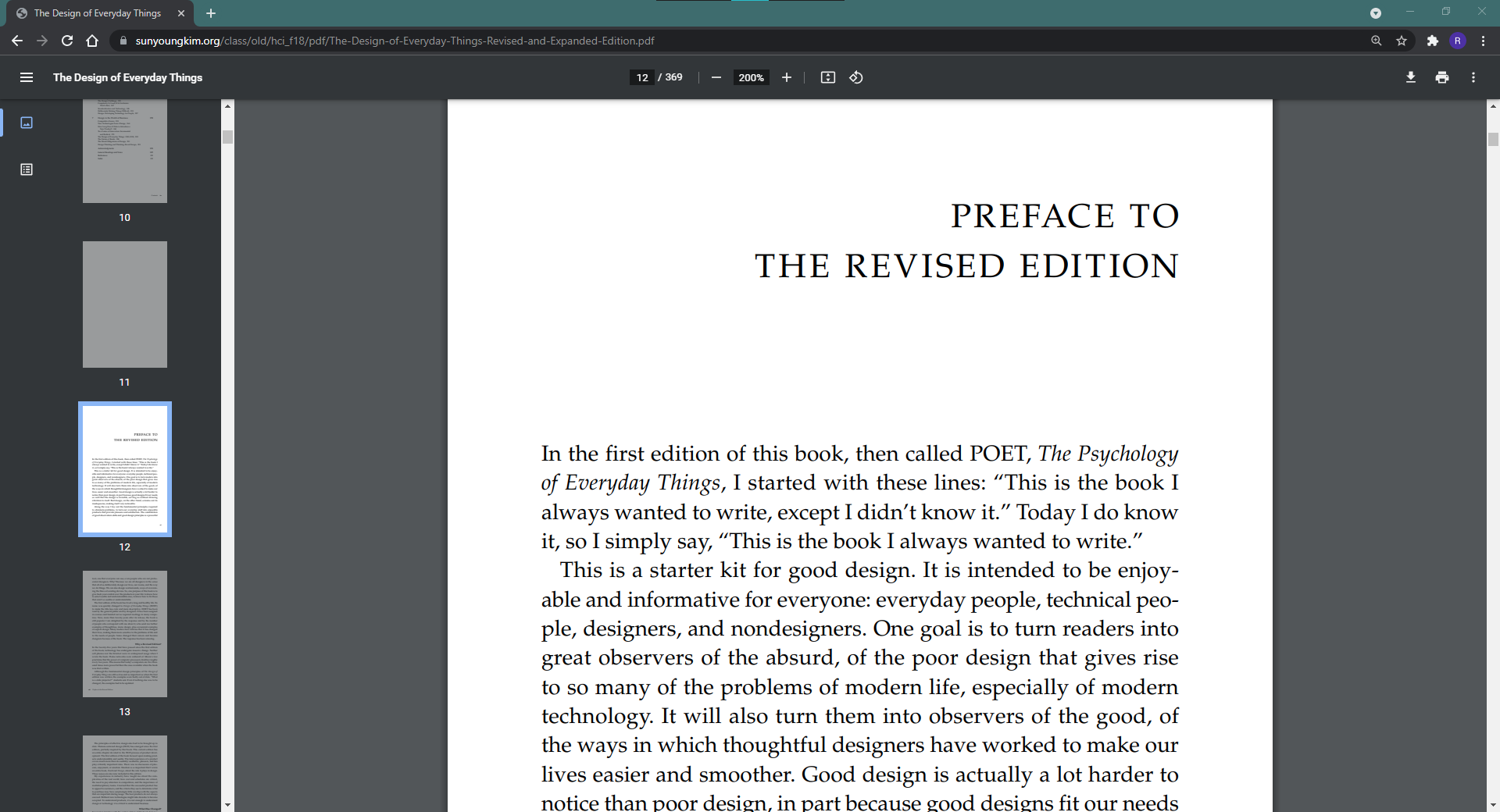 Google Chrome PDF reader's UI
