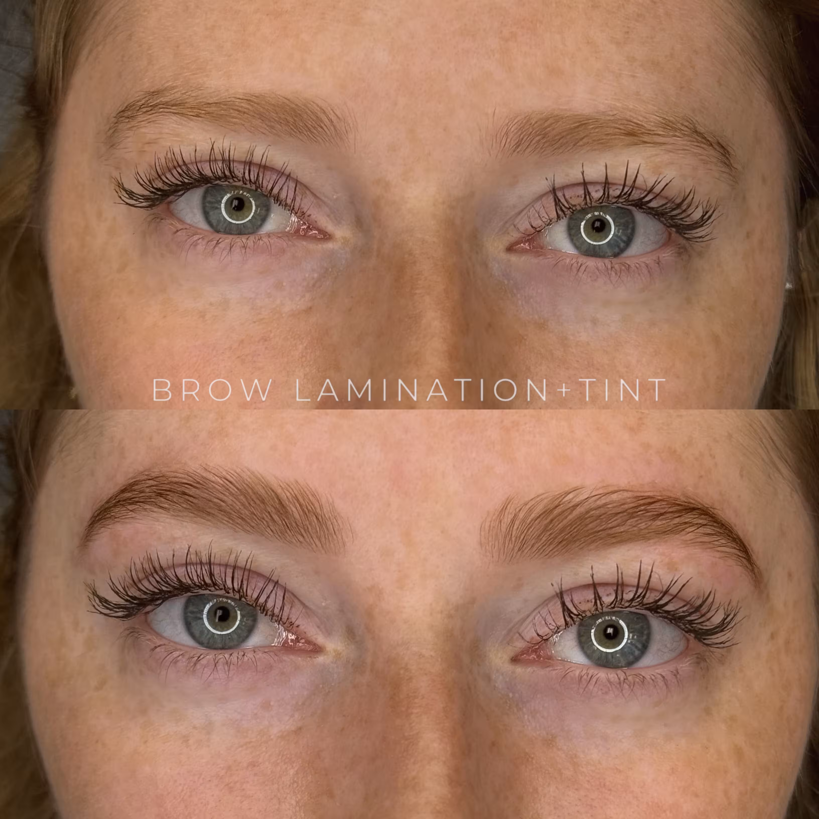 lash lift and tint before and after