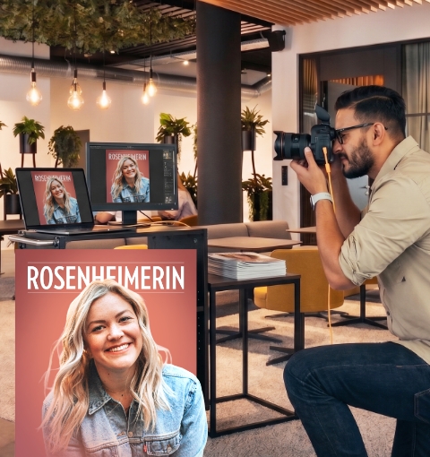 Fotoshooting an der Fotostation der Rosenheimerin