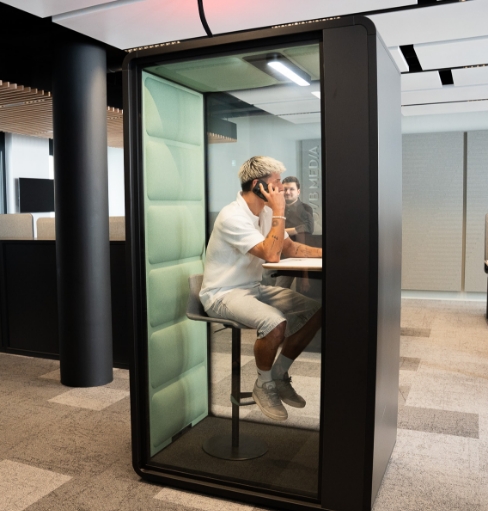 Arbeitsplatz in der OVB MEDIA City