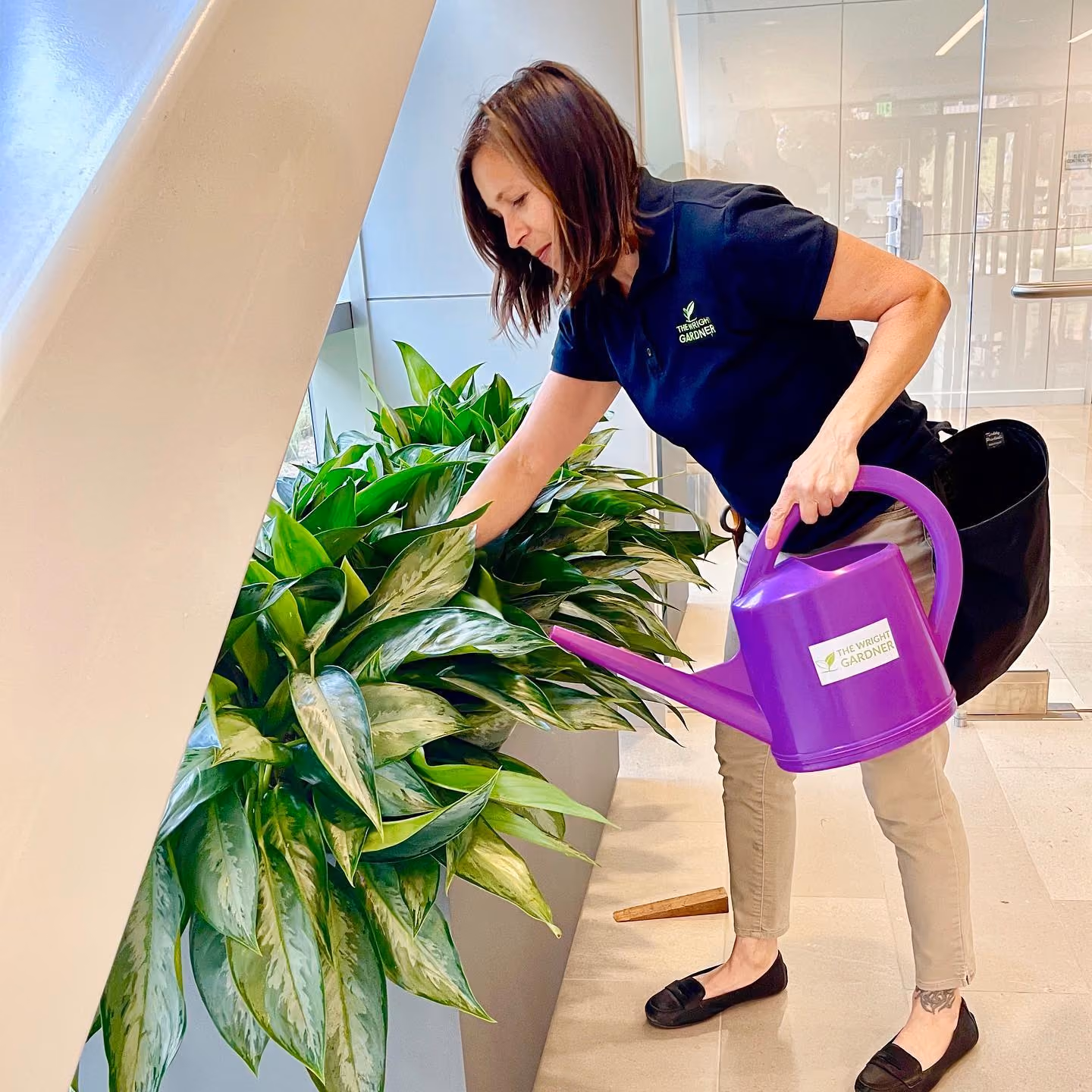 Employee working at The Wright Gardner