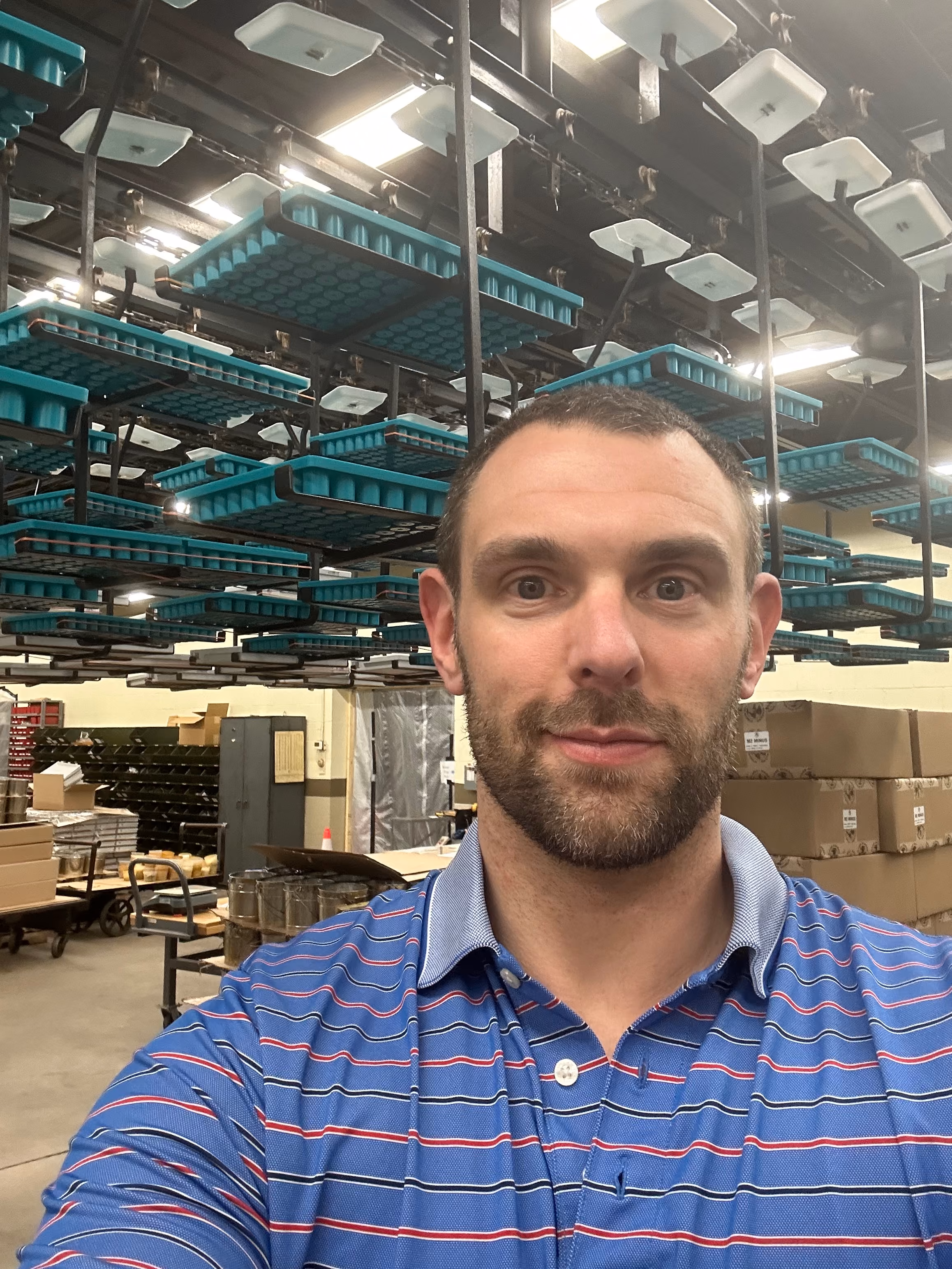 Ben Bryer on the floor at Meyer Gage