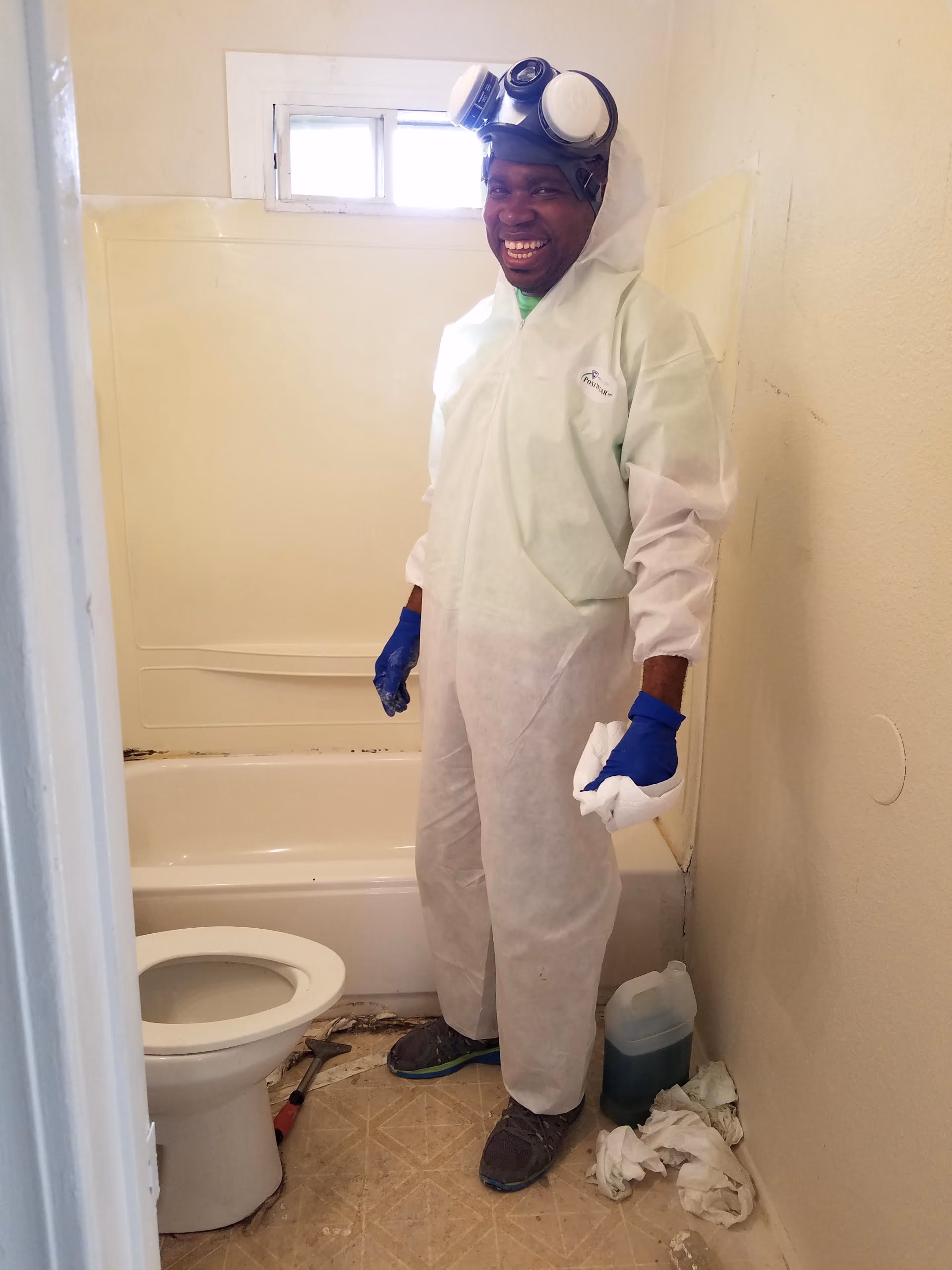 Ayo Phillips working in his business
