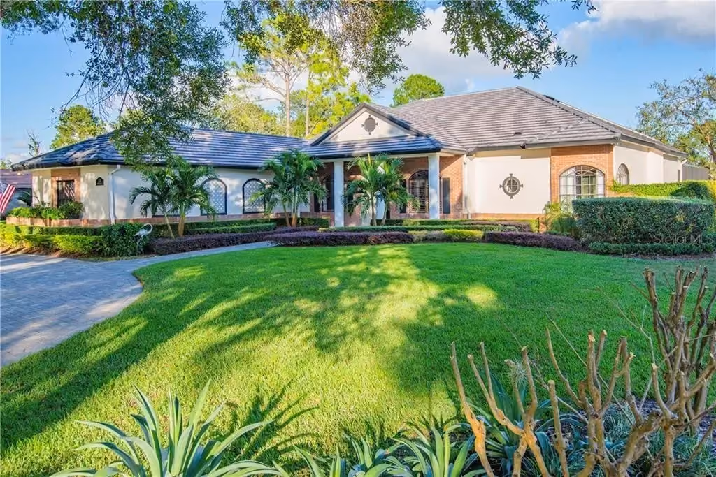 Landscaped Florida home