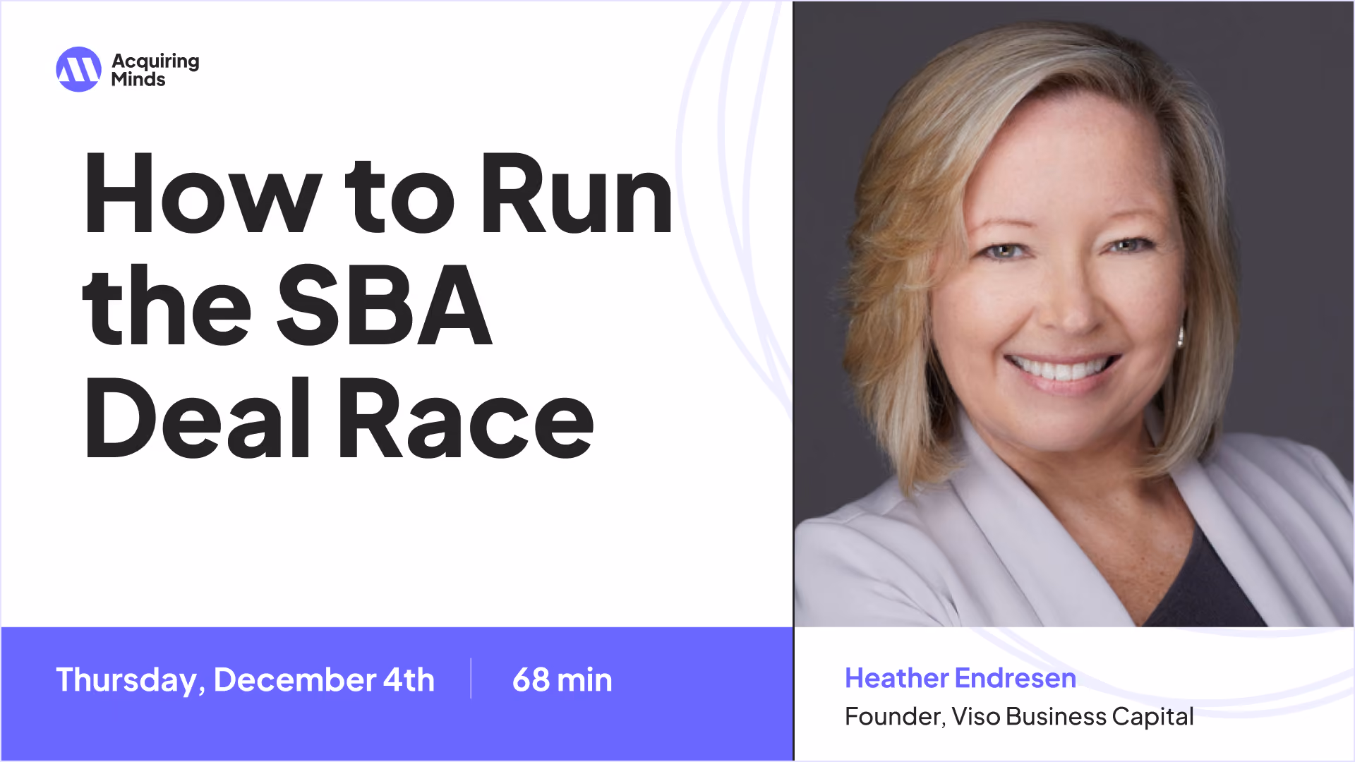 How to Run the SBA Deal Race