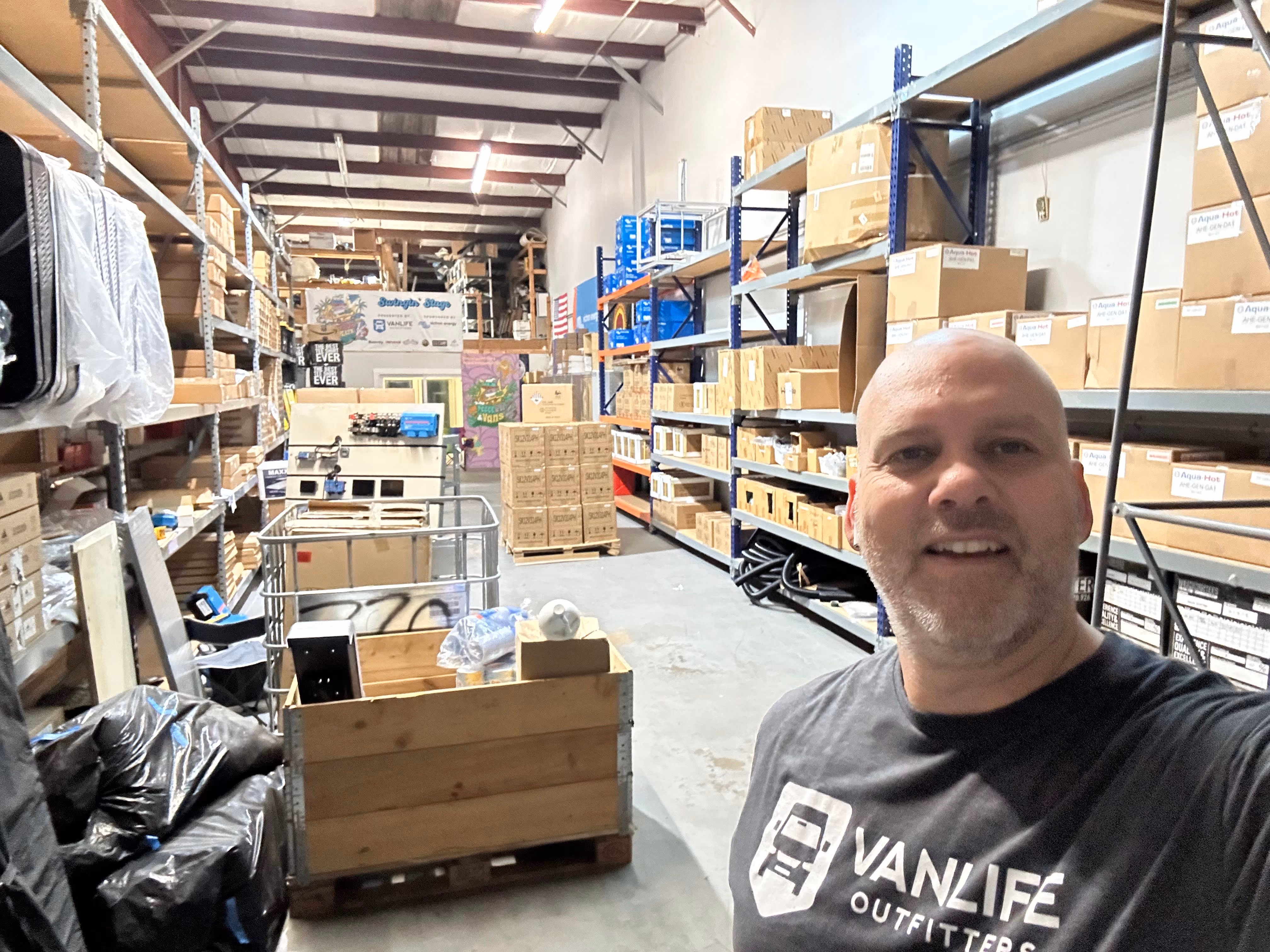 Jarom in the warehouse