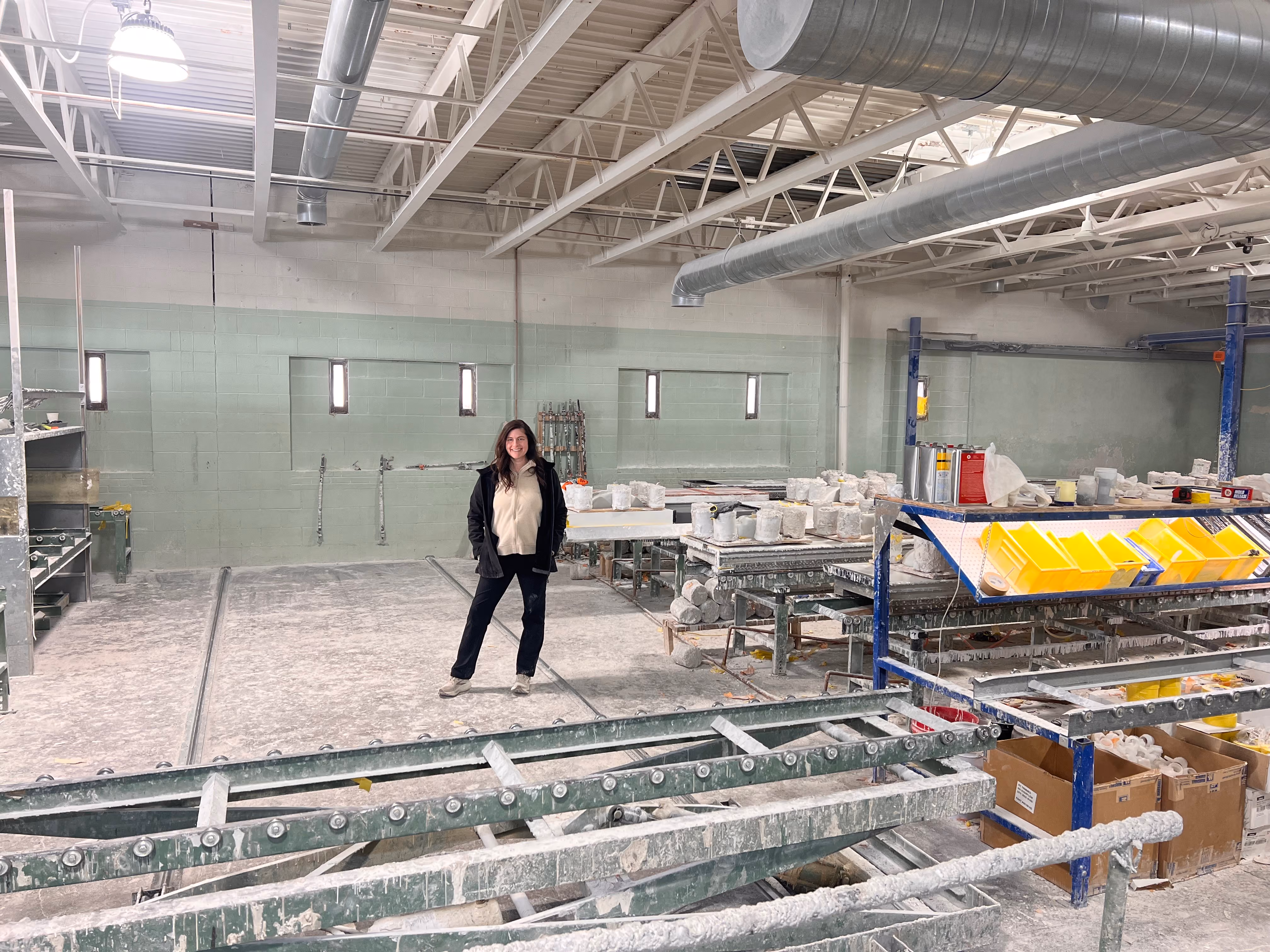 Tato at the factory