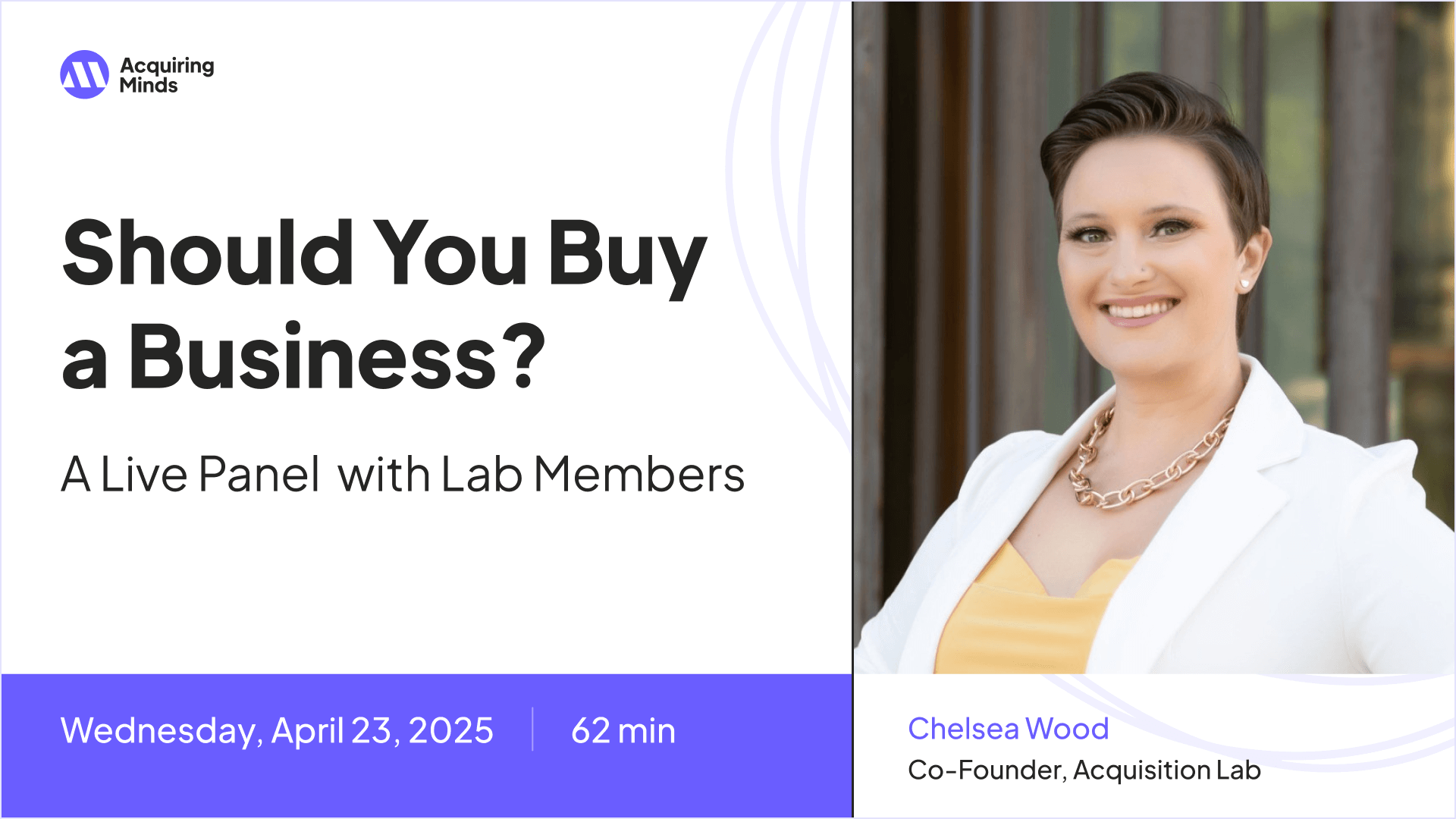 Should You Buy a Business? A Live Panel with Lab Members
